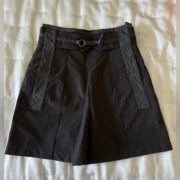 NWOT HERMES HIGH WAISTED SHORTS IN BLACK. 2023 collection. SIZE 36/US 4 - Picture 7 of 10